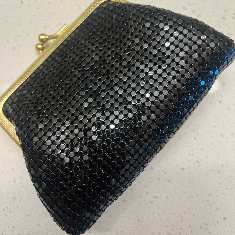 ✨Vintage Black & Gold Sequin Coin Purse